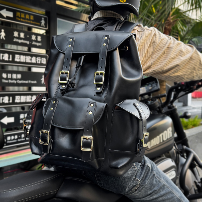 Luxury Bags For School - Neuheiten Leder-Rucksack Luxus Herren Echtes Rindsleder