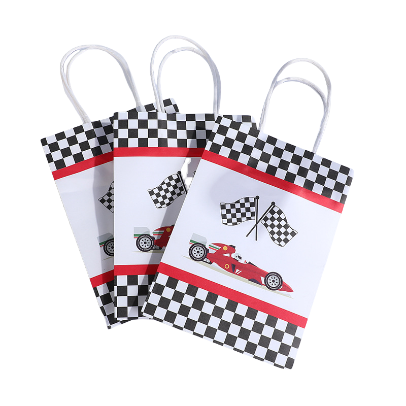 Luxury Bags For Kids - LPZHI Rennwagen, karierte Flagge, Geschenkverpackung, Taschen