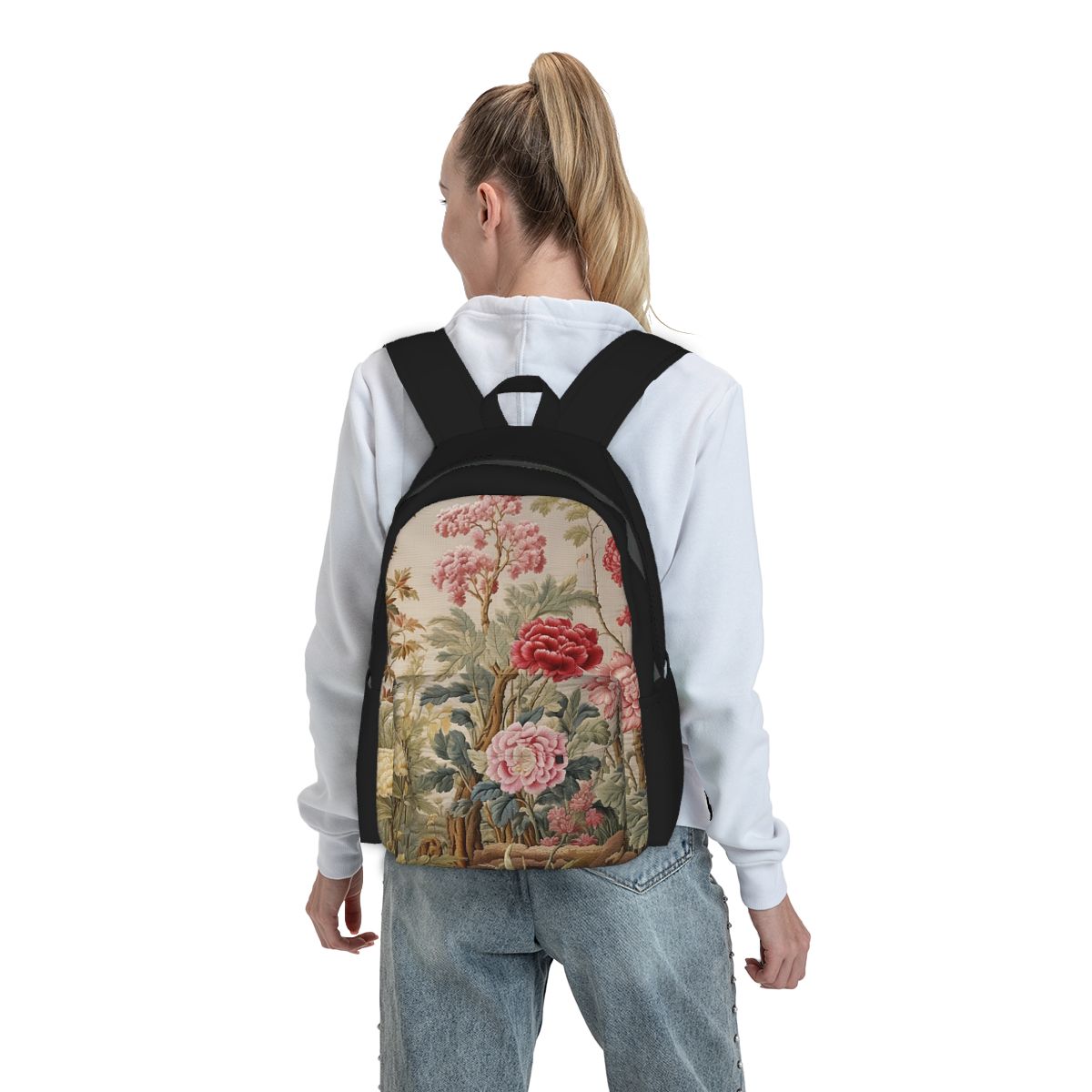 Luxury Bags For Kids - Luxuriöser Blumenrucksack im Rokoko-Stil für Jungen
