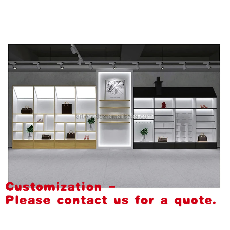 Luxury Bags In Store - Custom.Artworld Displays Maßgefertigtes Luxus-Tischvitrinen-Regal für Handtaschen,