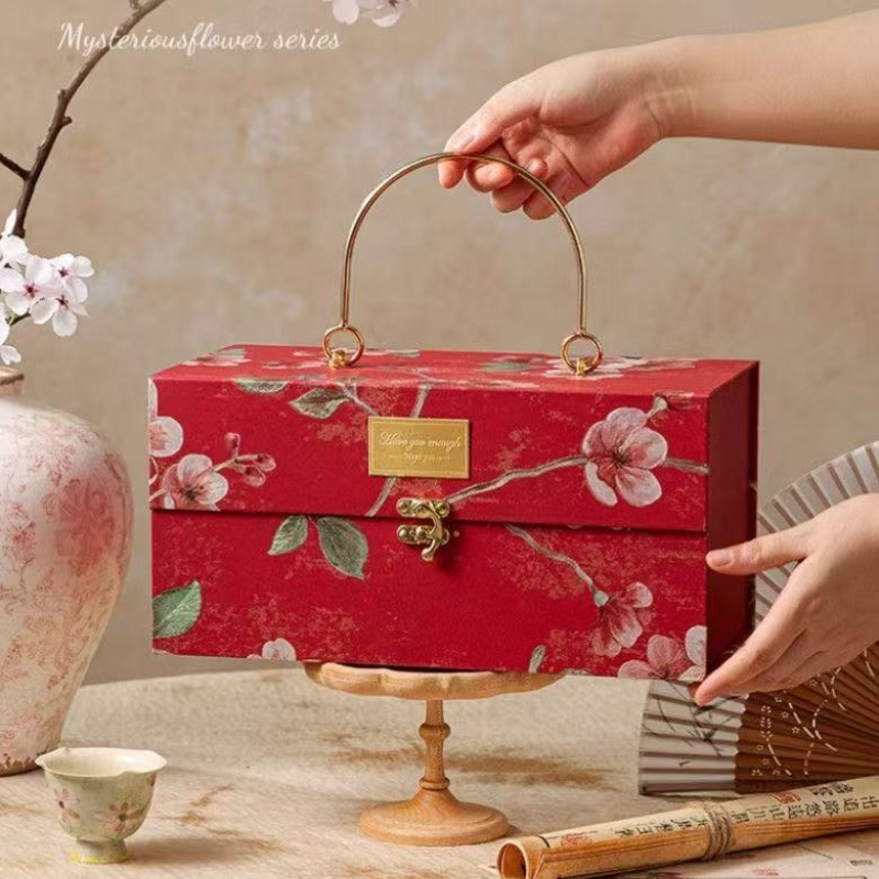 Luxury Bags For School - Verdicken Sie mehrfarbige Metall-Hand-Geschenkbox für Hochzeit,