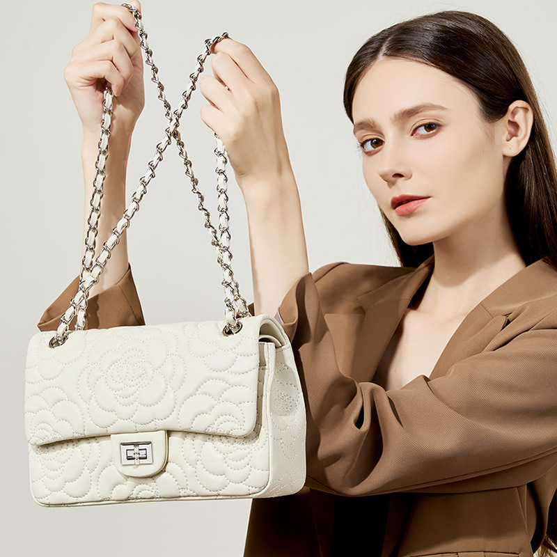 Luxury Bags For School - Top Grain Highland Lammfell Umhängetasche Echtes