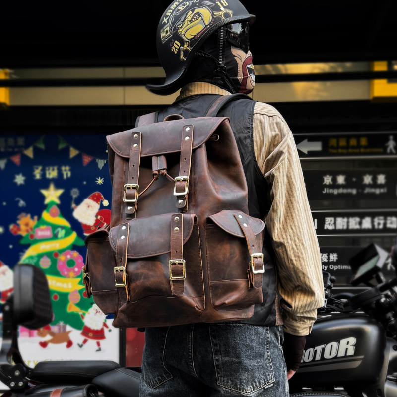 Neuheiten Leder-Rucksack Luxus – Luxury Bags For School Bewertung und Preis